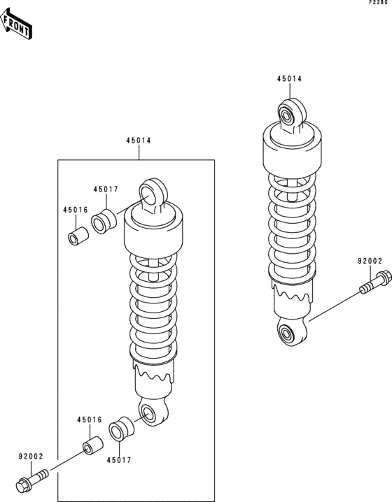 BJ250 Амортизатор
