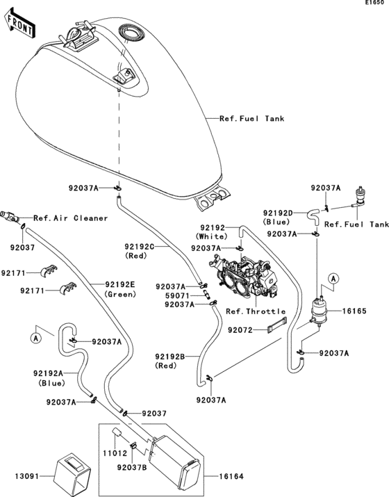 VN900 Fuel evaporative system(dbf)(ca)