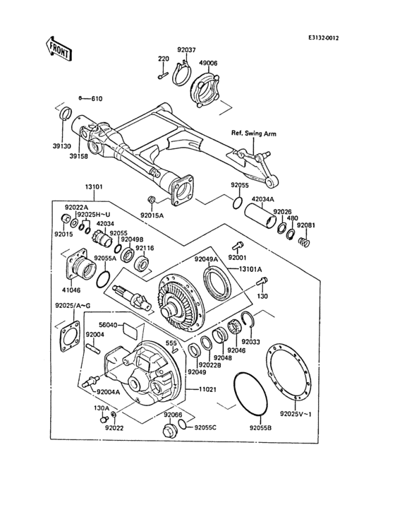 Drive shaft/final gear(1/2)