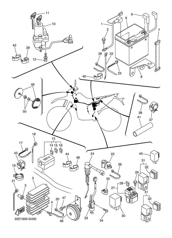 WR250X Электрика 2