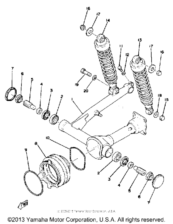Rear arm - rear cushion