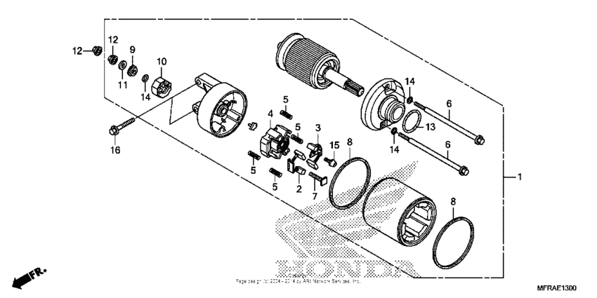 VT1300CS (ABS) Стартер