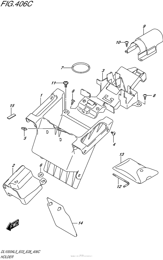 Holder (Dl1000Al5 E33)