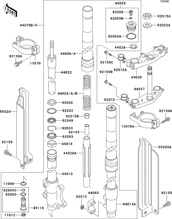 Front fork(1/2)