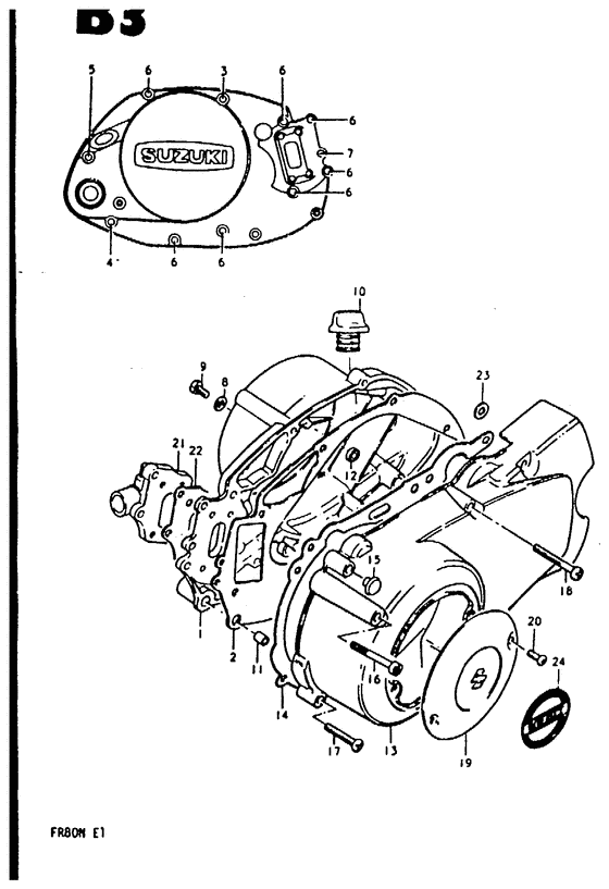 Crankcase cover ass`y  (v