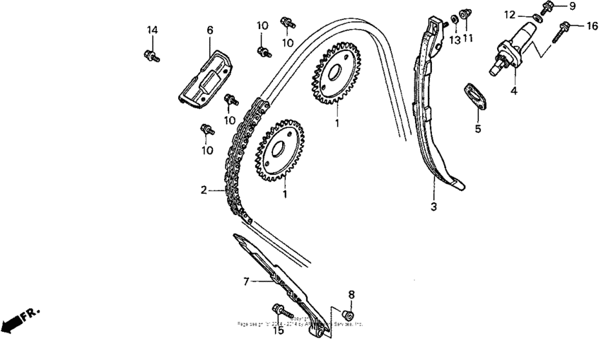 Cam chain + tensioner
