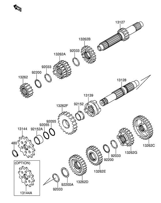 RM-Z250 Трансмиссия