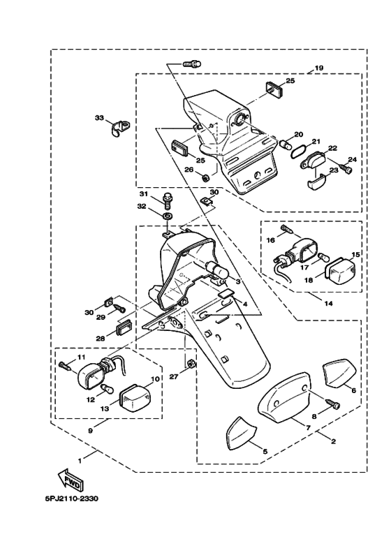 Taillight unit ass`y
