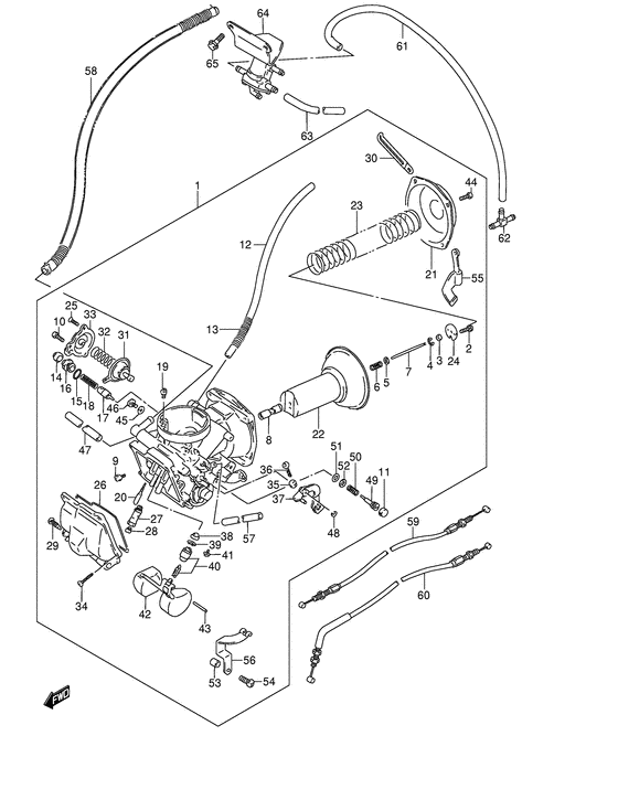 Front carburetor