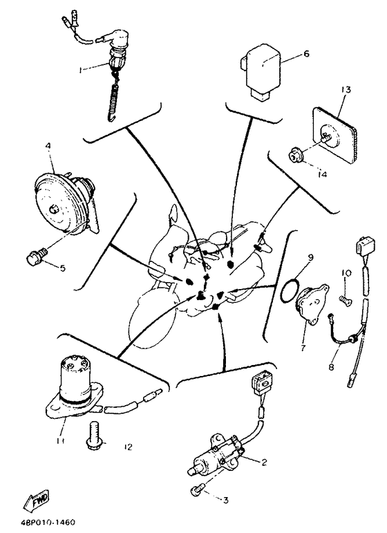 XJ600S Электрика 2