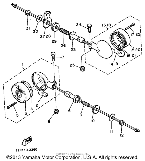 XS400J Поворотники