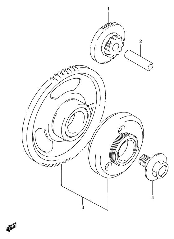 GSF600 Муфта стартера