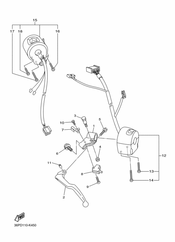 Handle switch & lever