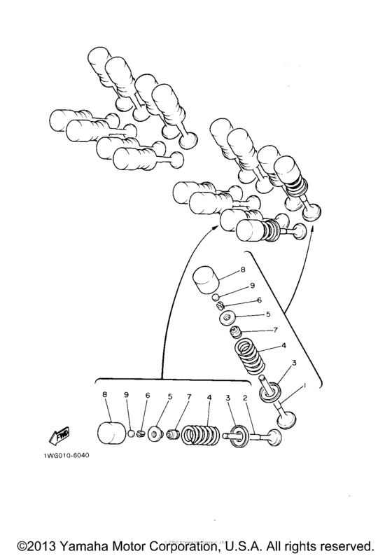 FZR600RE Клапана