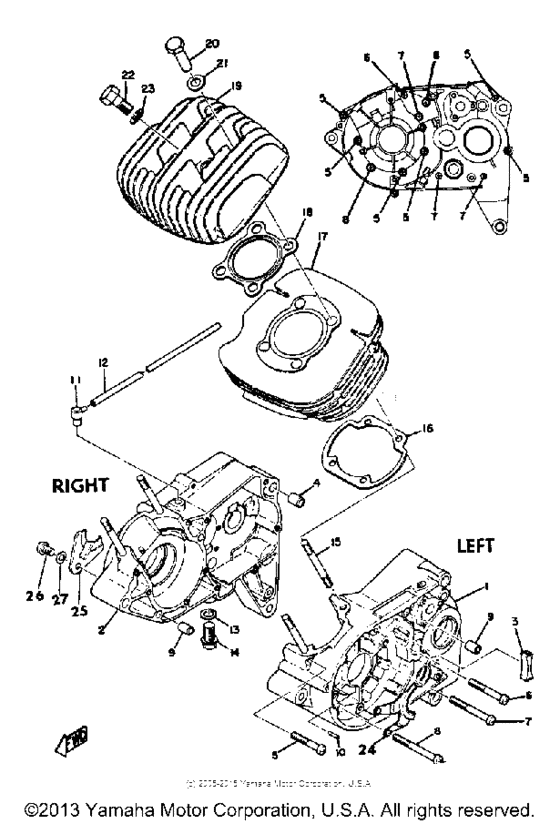 Crankcase cylinder