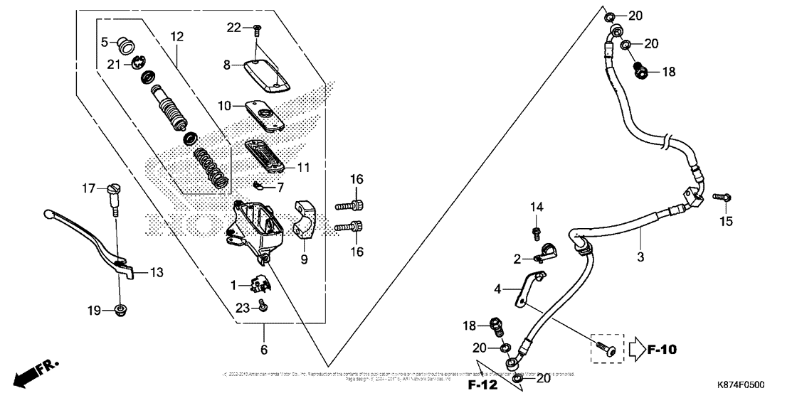 Front Brake Master Cylinder (1)
