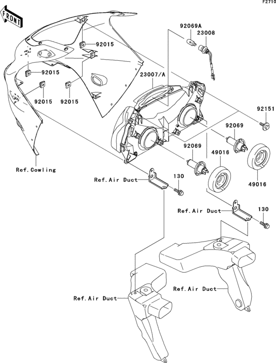 ZX1200 Фара
