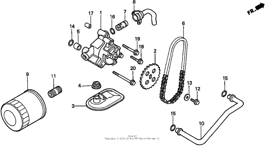 VT1100C2 Масляный насос