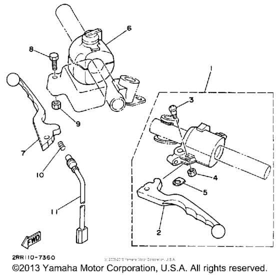 Handle switch - lever