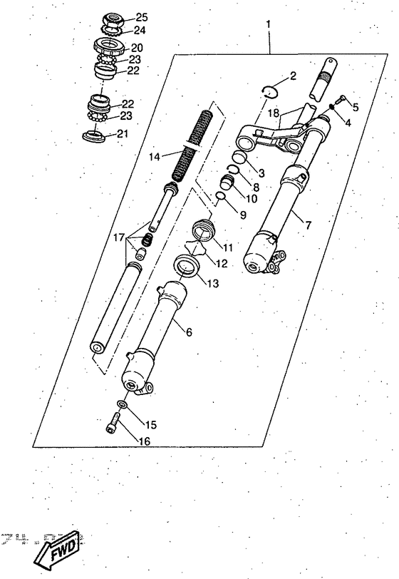 YQ50 Передняя вилка