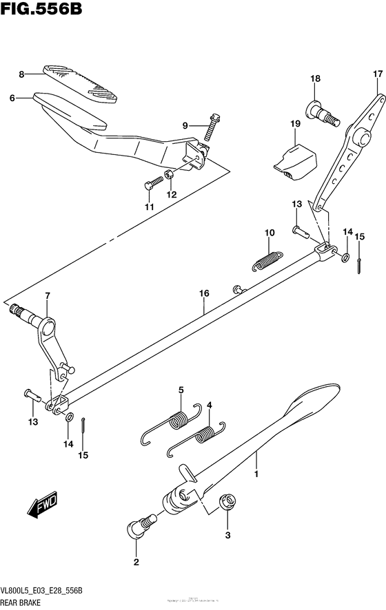 Rear Brake (Vl800L5 E33)