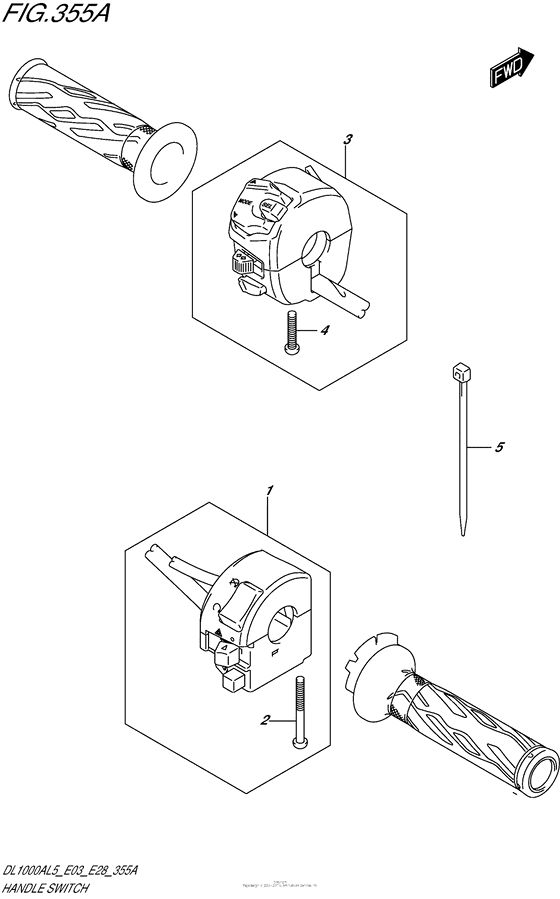 DL1000 (ABS) Рулевые переключатели