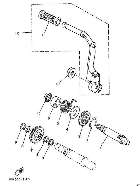 RD125LC Стартер