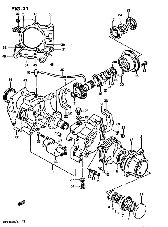 Secondary drive gear