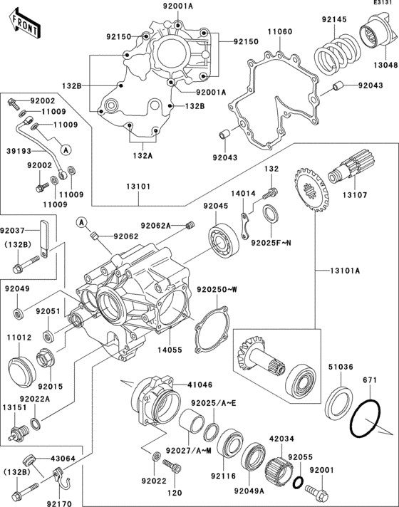  Front bevel gear(1 / 2)
