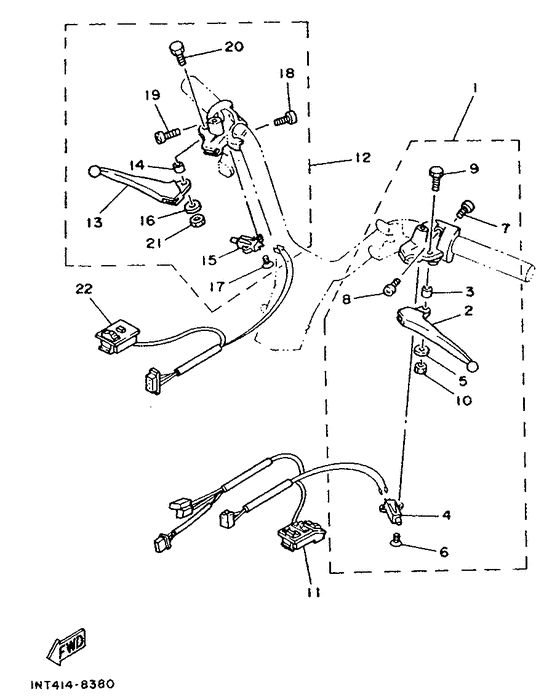 Handle switch. lever