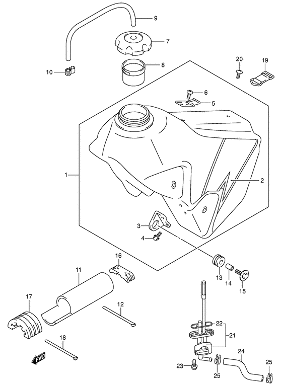 DR-Z400 Tank fuel
