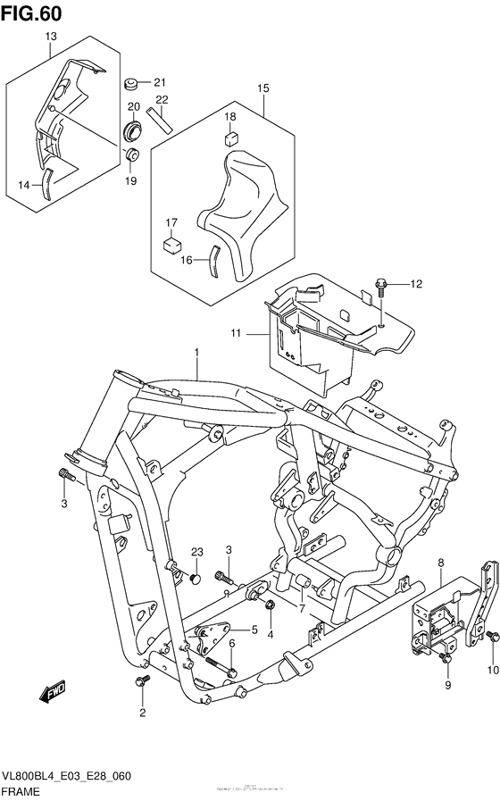 VL800B Frame (Vl800Bl4 E28)