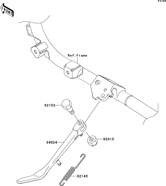 VN1700 Подножка