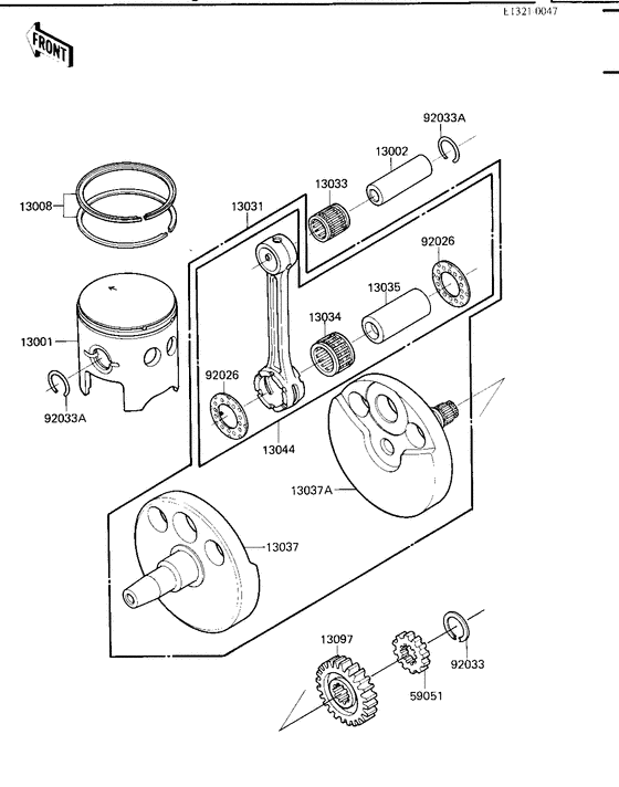 Crankshaft/piston