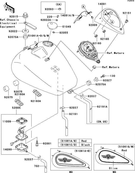 Fuel tank(1/3)(vn1500-n1/n2)