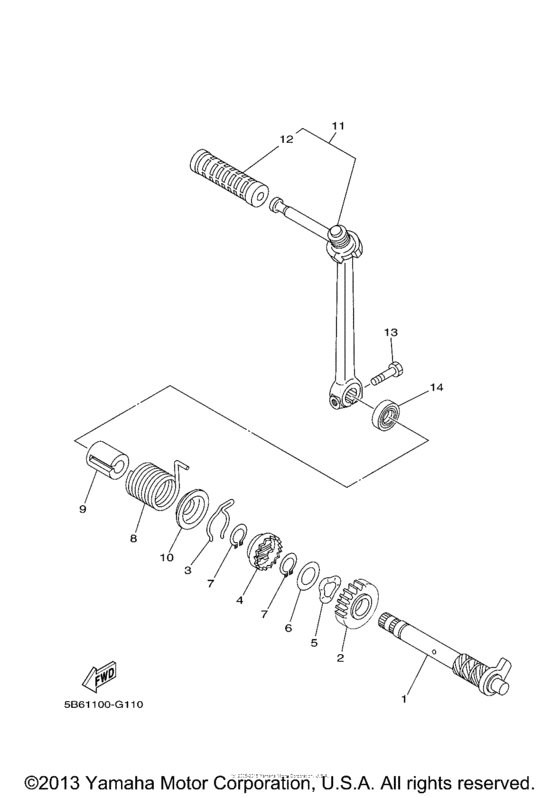 TTR110EY Стартер