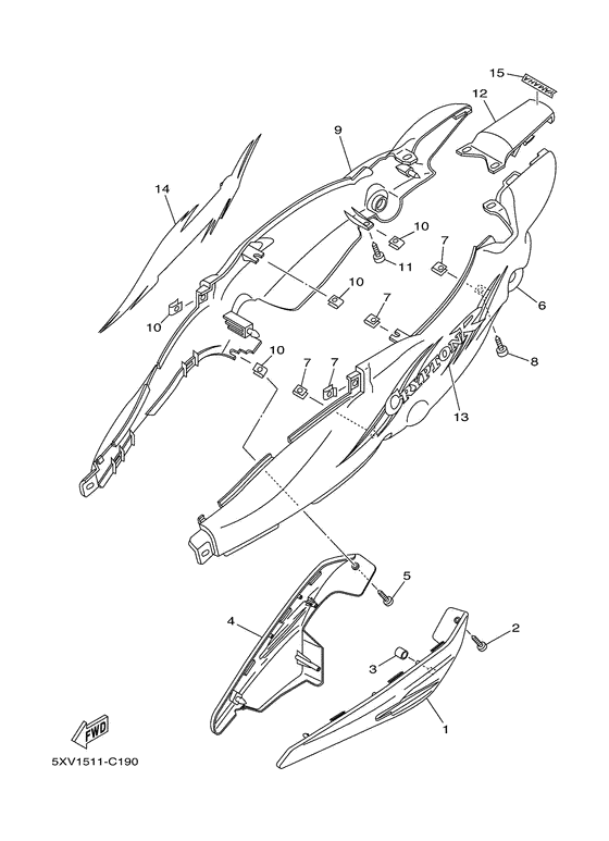 T110 Боковые обтекатели