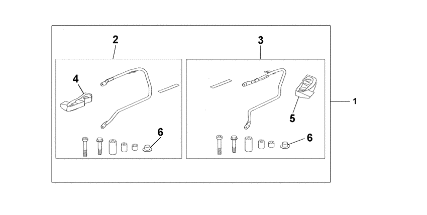 CBF1000 Pannier stay