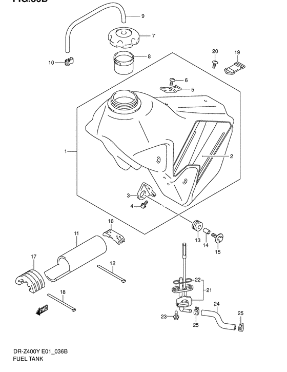 DR-Z400 Tank fuel
