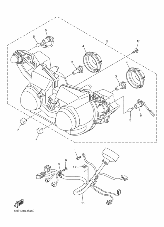Headlight assy