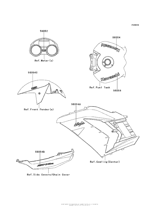 ZX1400 Decals (Orange)(Green)(Fefa)