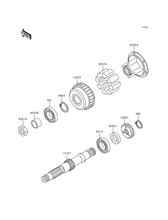 Secondary shaft