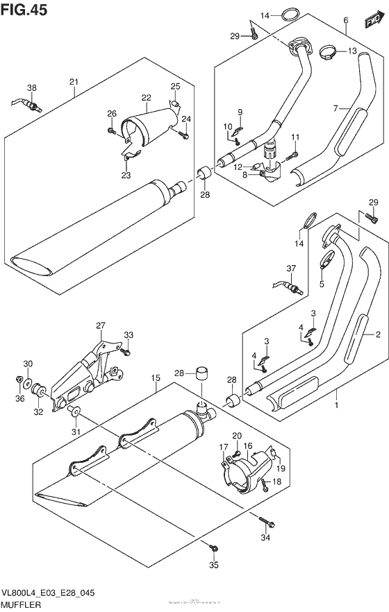 VL800 Muffler (Vl800Tl4 E33)