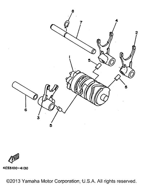 Shift cam - shift fork