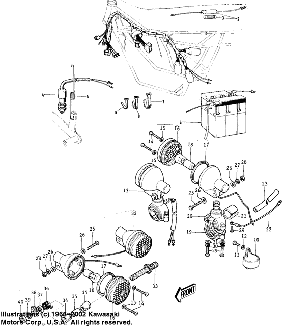 Turn signals/chassis electrical equipment