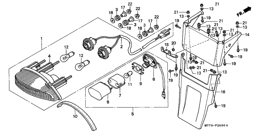 Taillight unit ass`y