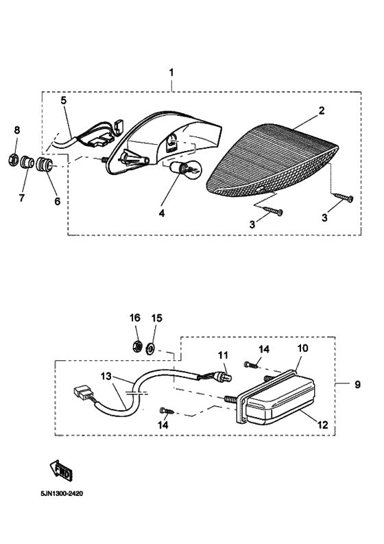 Taillight unit ass`y