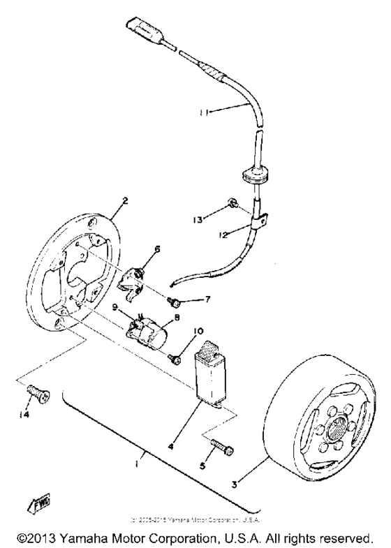 Flywheel magneto