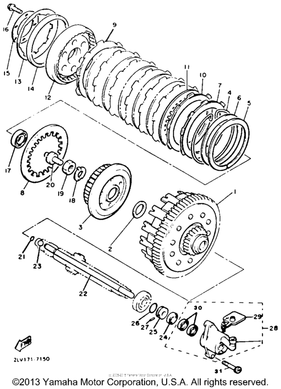 XVZ13TC Сцепление