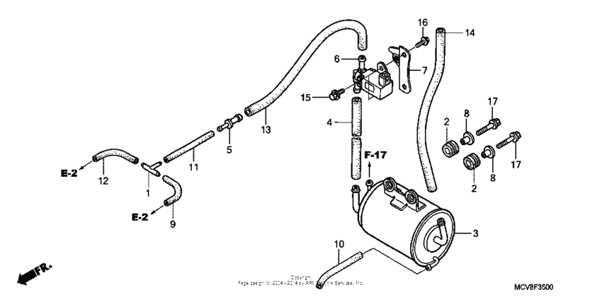 VTX1800T3 Evap canister (ac)